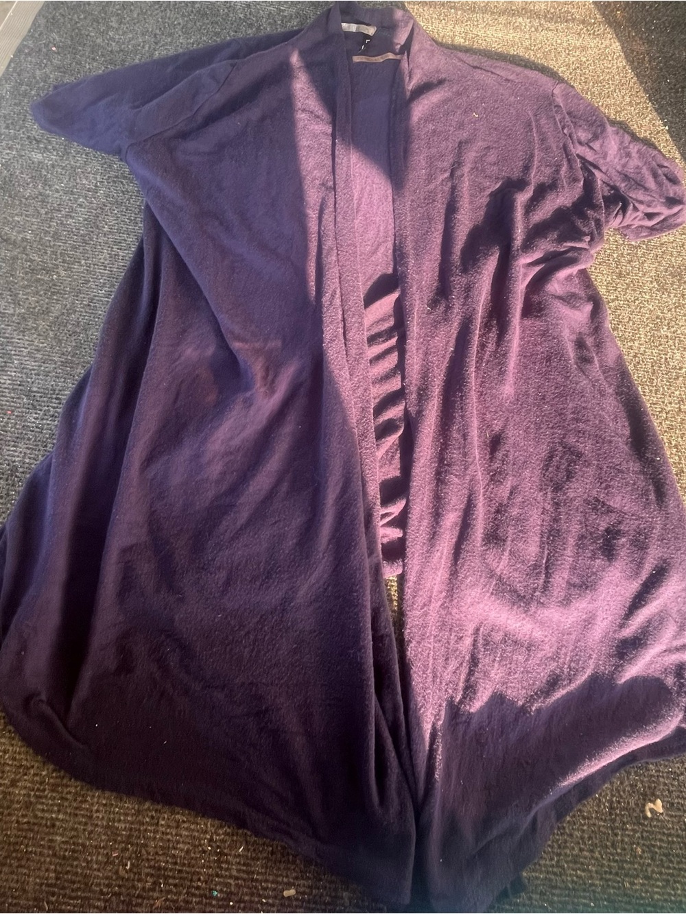 Ami Purple Open-Front Women's Sweater